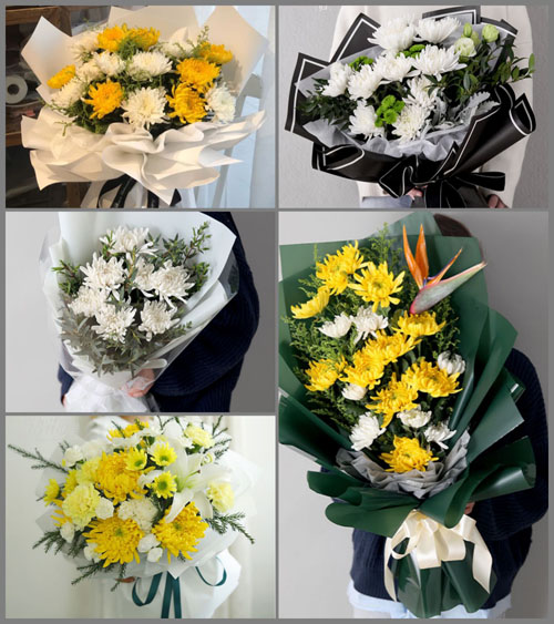 山东莱芜钢城区颜庄镇西红埠岭村白事花束代送